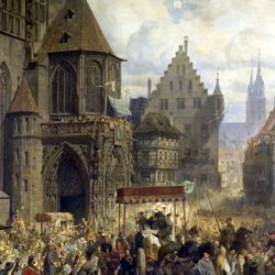 Die Einbringung der Reichskleinodien in Nürnberg am 22. März 1424