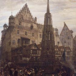 Der Schöne Brunnen zu Nürnberg im Jahre 1632