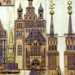 Keramikrelief der Nürnberger Altstadt