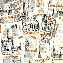 Kress´sche Karte von Nürnberg mit Landwehr